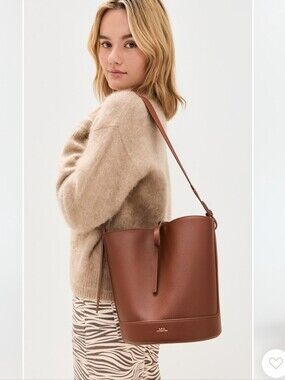 A.P.C. Sac Ana Nut Brown Bucket Bag, Shoulder Bag